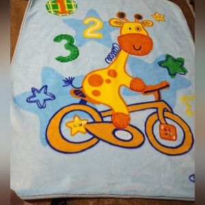 Colorful Solaron Giraffe Baby Blanket